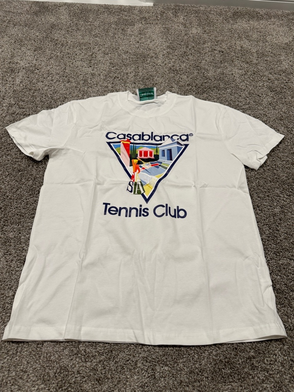 Casablanca White Tennis Club Graphic Tee
